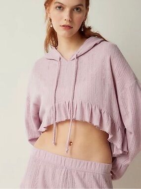 Urban Outfitters Out From Under Lizzie Hooded Long Sleeve Top NWOT